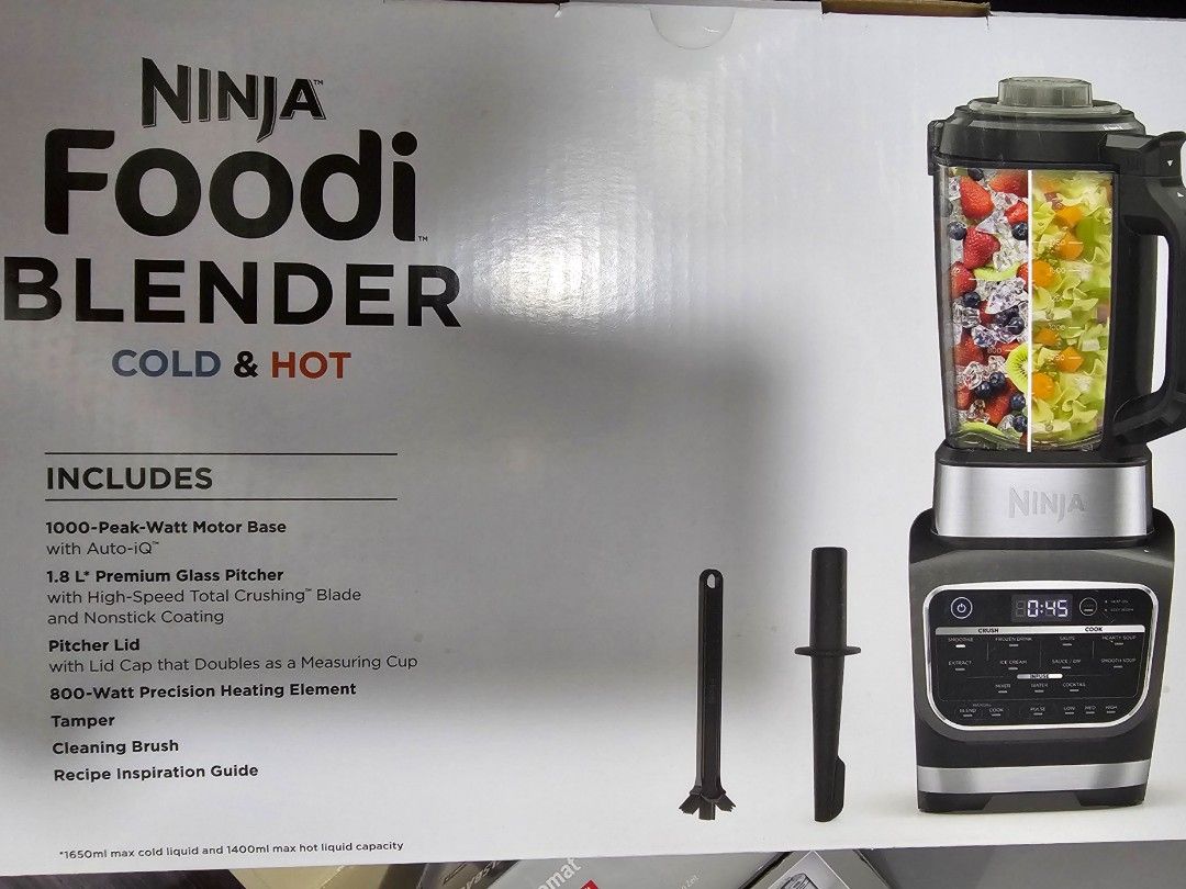 (Brand New) HB150 Ninja Foodi Blender Cold & Hot Auto iQ+Heat 1000