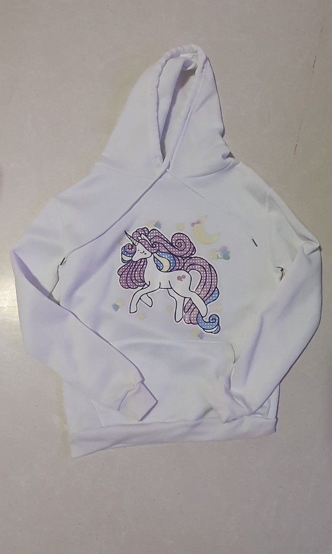 White hoodie print hot sale