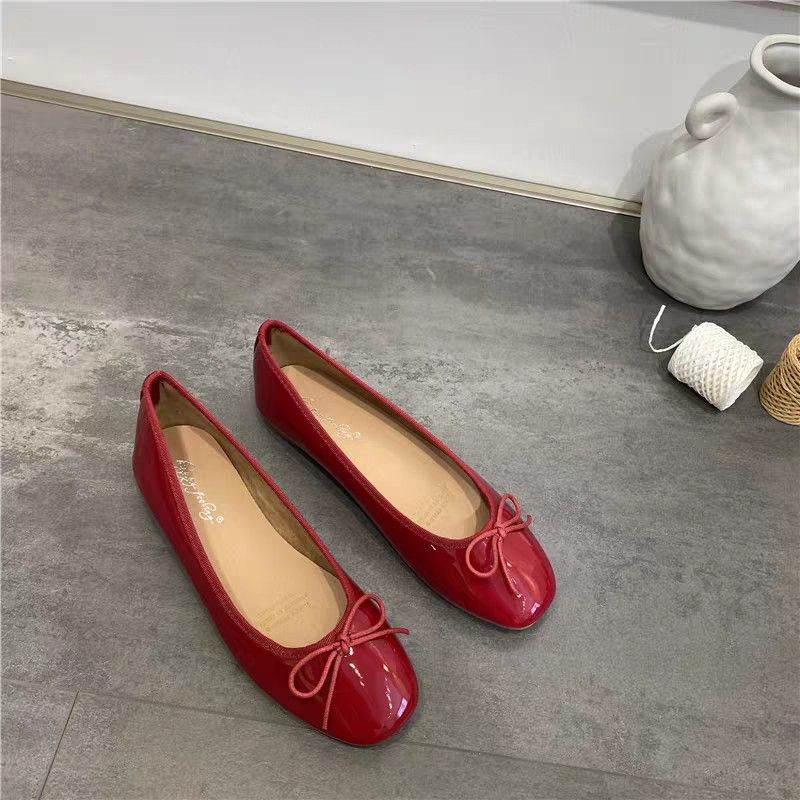 Red dress on sale flat shoes