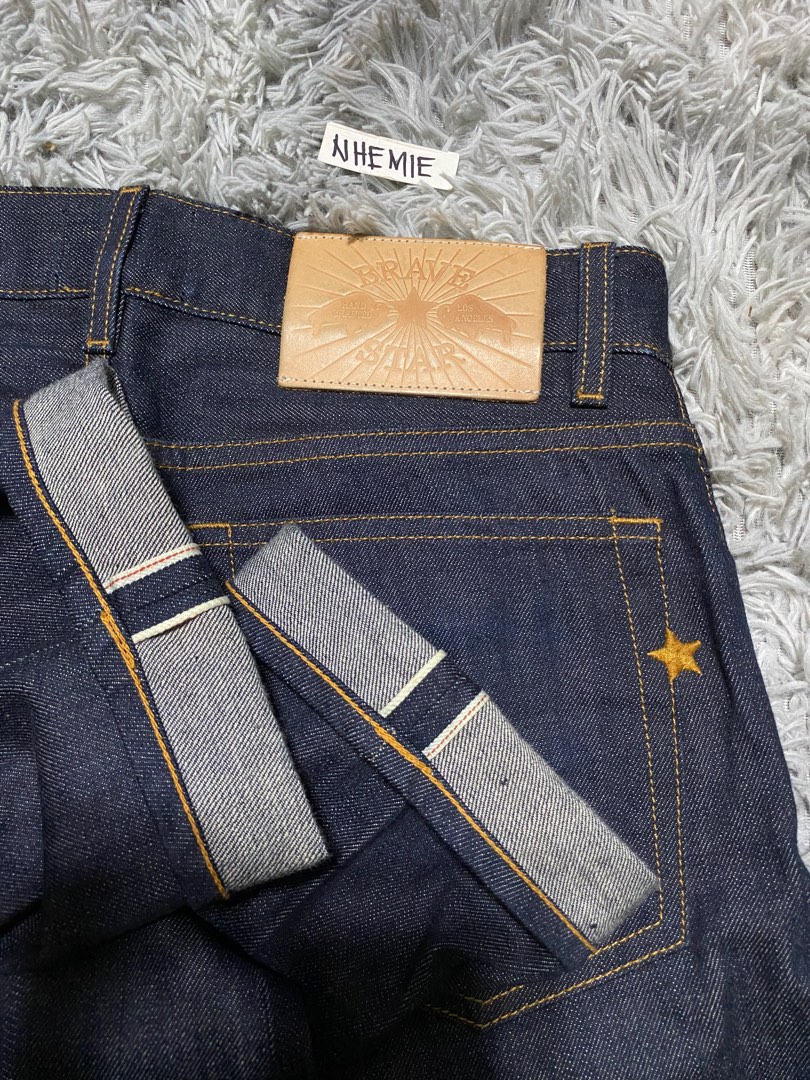 BRAVE STAR SELVEDGE RAW DENIM AMERICAN MADE PANTS