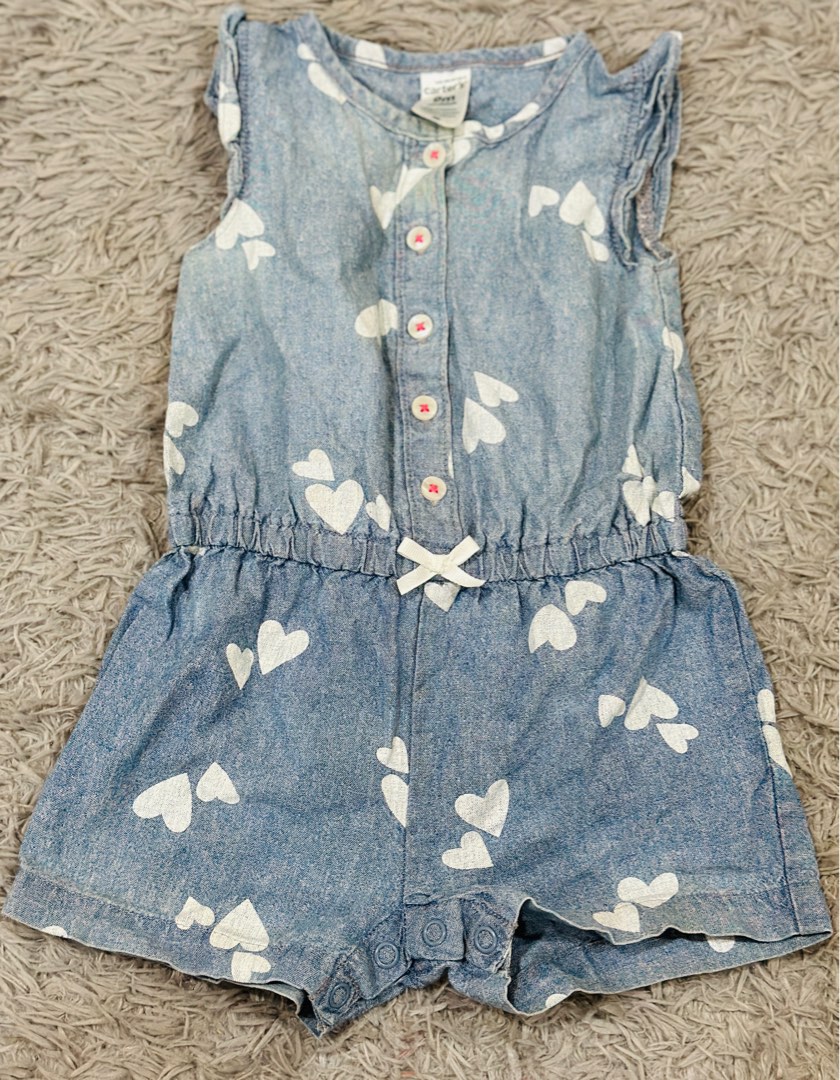 Carter’s Denim Onesie, Babies & Kids, Babies & Kids Fashion on Carousell