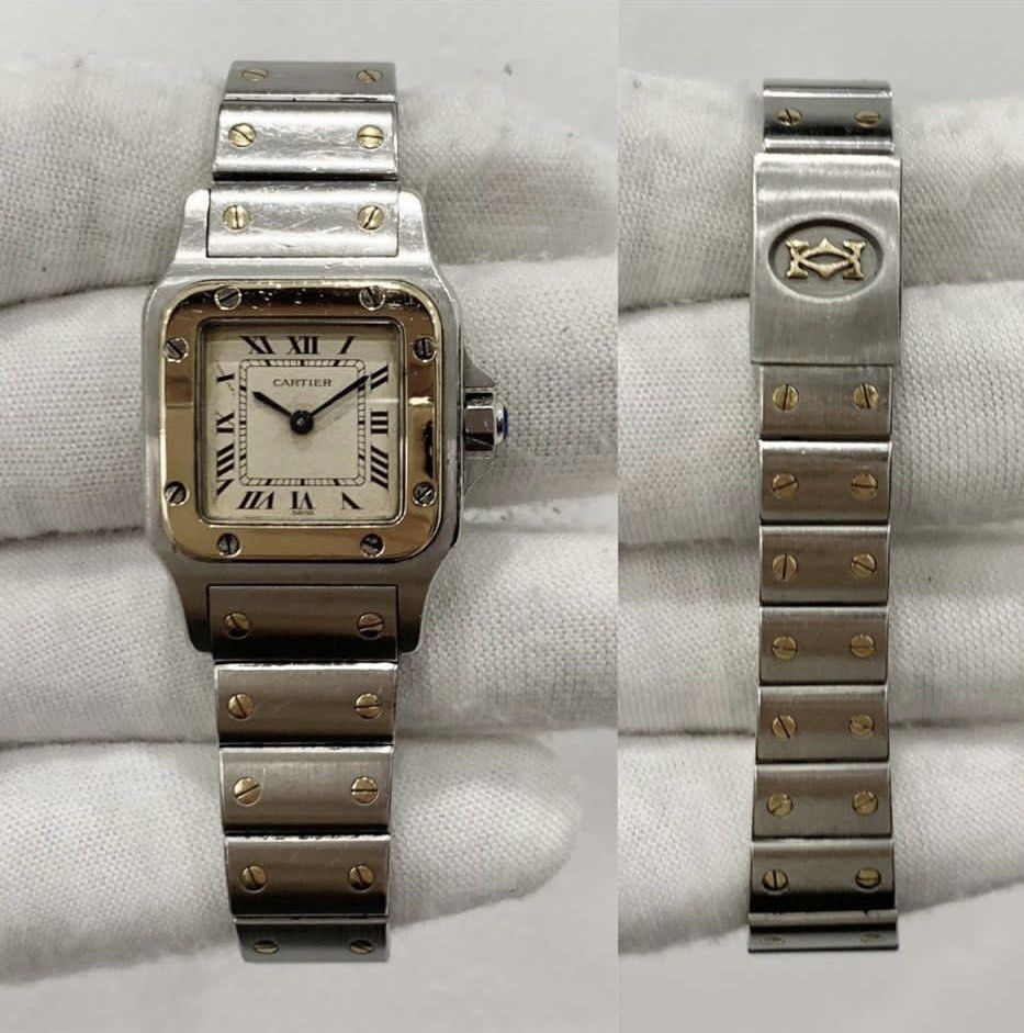 Cartier 1057930 SANTOS SM QUARTZ Ladies Watch Luxury Watches on