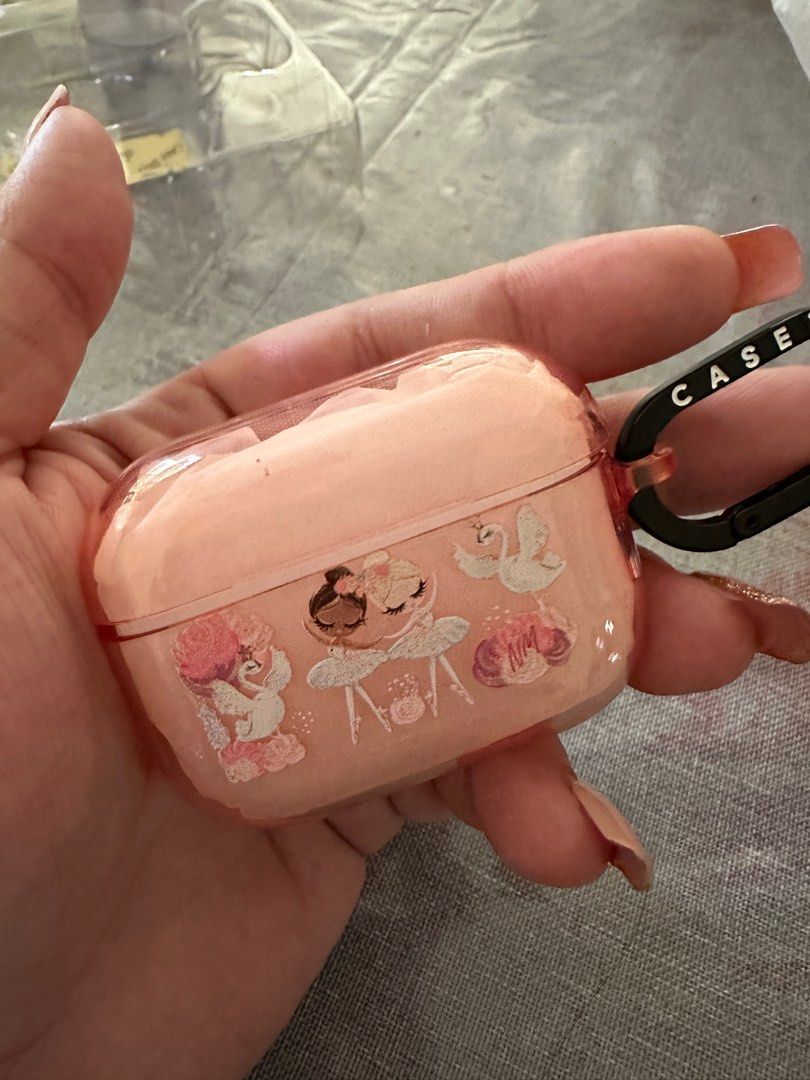 Casetify Air Pods Pro (Category: Portable Audio Accessories) located in Bustos. Submitted by krnmrms (Listing ID 1266684637, Image 3). Description: Casetify Air Pods Pro Case Gen 1 but also can be used for Gen 2 Very minimal scratches but there are 2 small ballpen dots (see photo) With box .