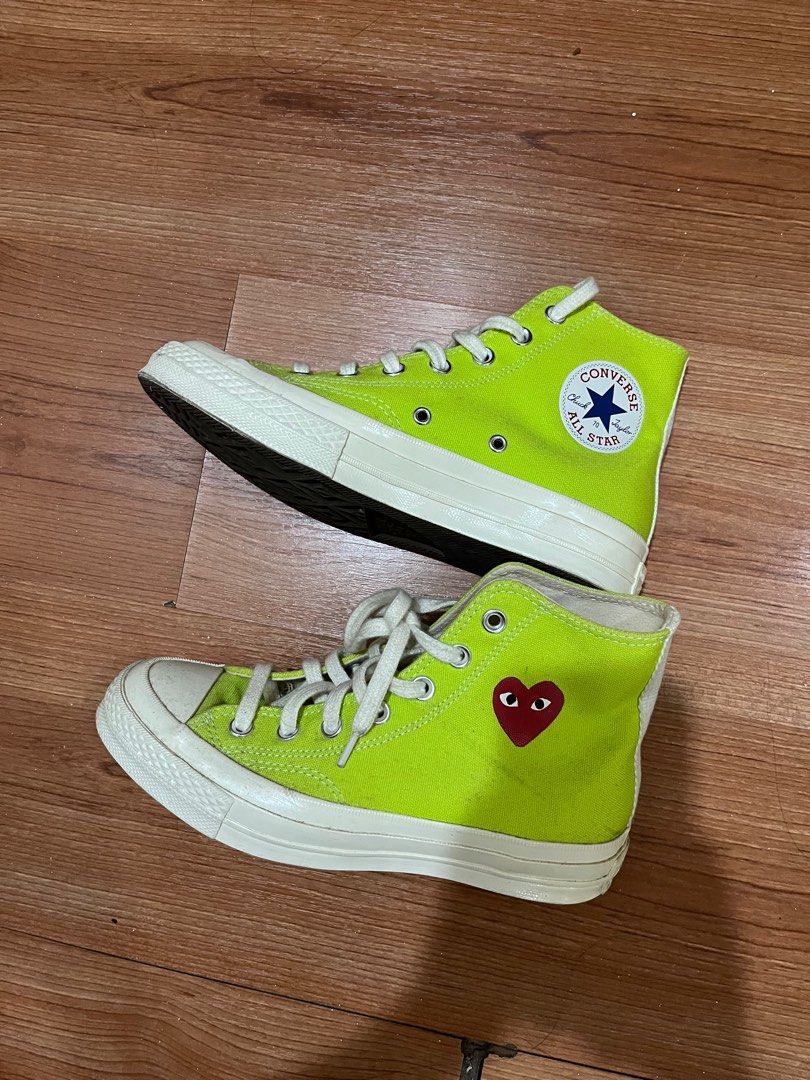 Lime hot sale green chucks
