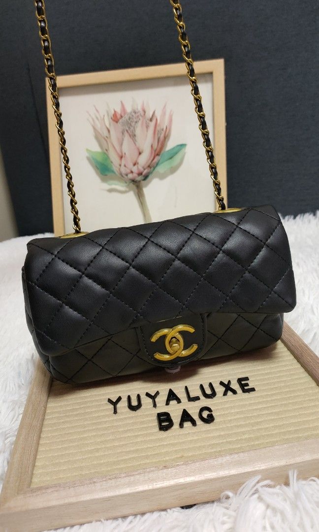 Chanel Rectangular Pearl Crush Bag Soft Leather Luxury Bags