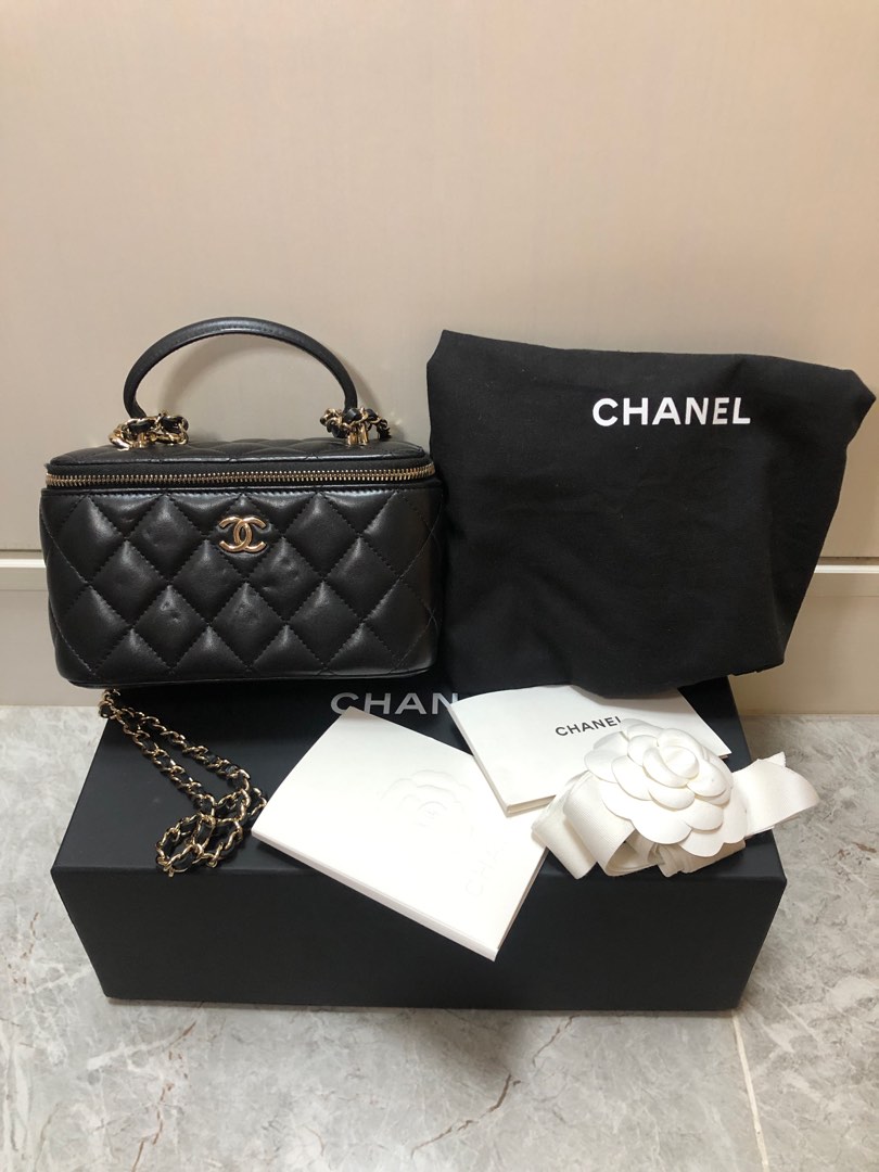 Chanel vanity box, 名牌, 手袋及銀包- Carousell