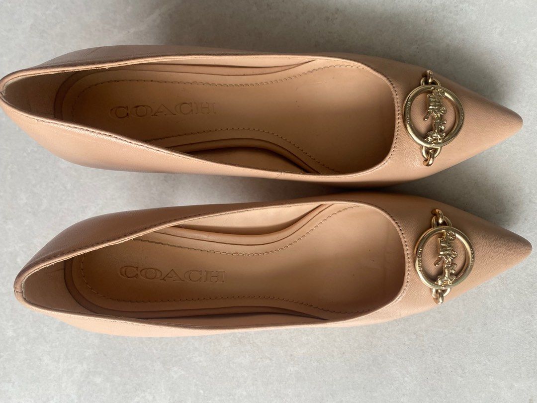 Coach nude heels outlet