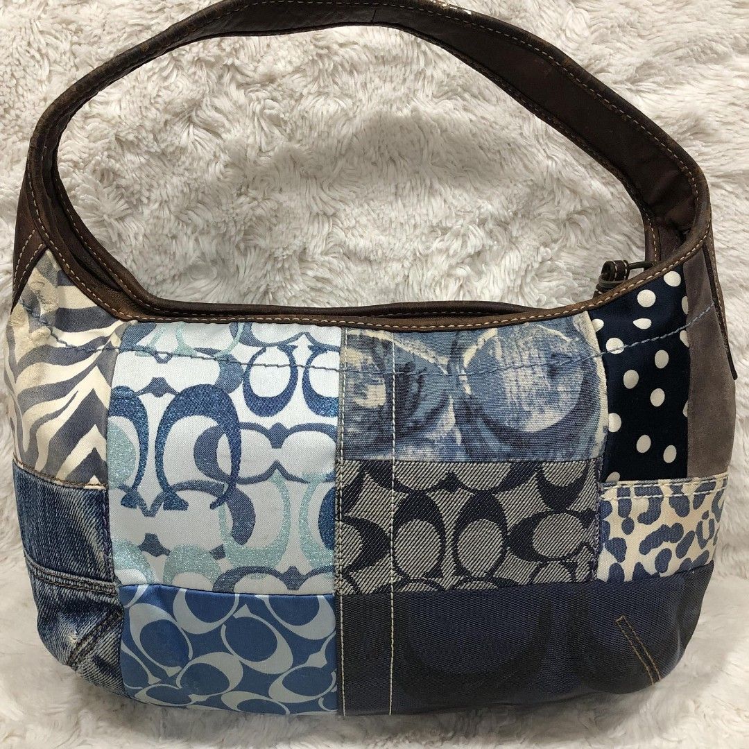 Coach denim patchwork purse 2025
