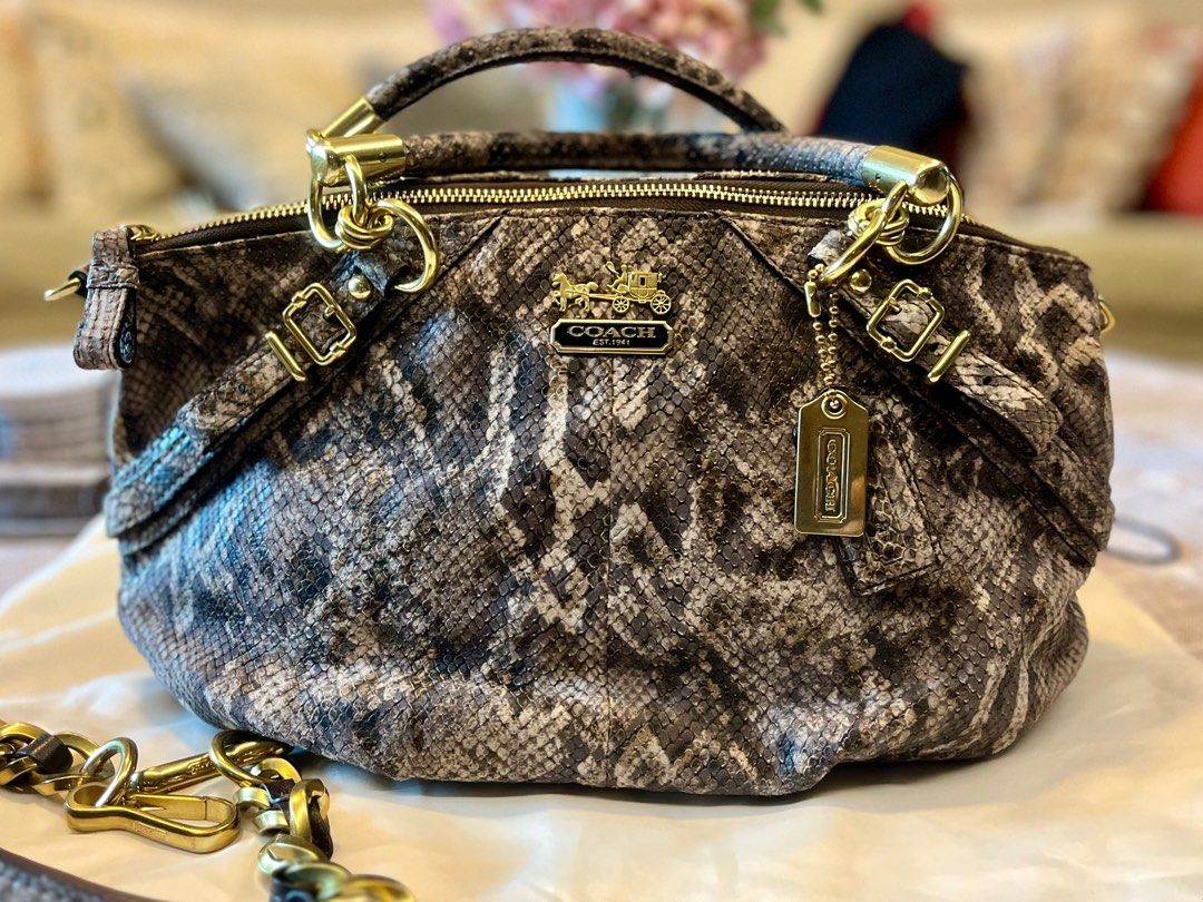 Coach python crossbody deals
