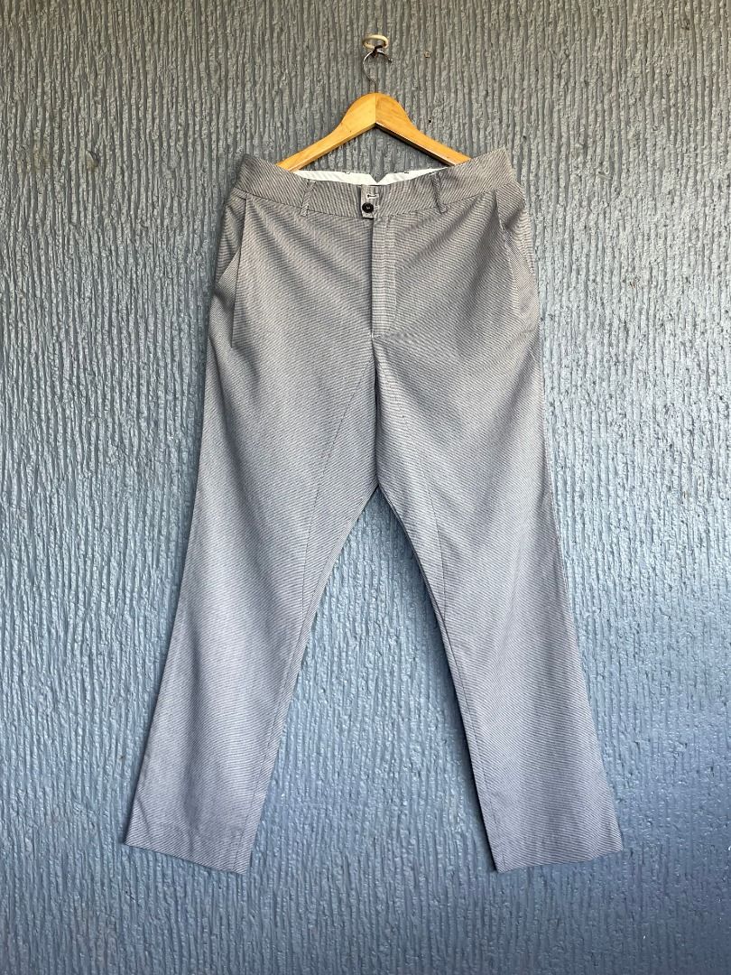 Comme des Garcons Homme (Category: Trousers) located in Lucena. Submitted by 0174.archive (Listing ID 1266743864, Image 1). Description: very good used condition flaws: cut wash tag into half size medium on tag Actual Measurements (inches) Waist: 16 Inseam: 28 Outseam: 41 Front Rise: 16 Thigh: 11 Leg opening: 7.5.