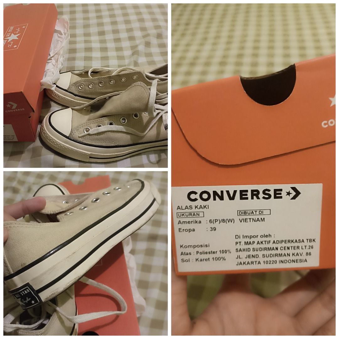 CONVERSE ORIGINAL DOUBLE SOL Fesyen Wanita Sepatu di Carousell