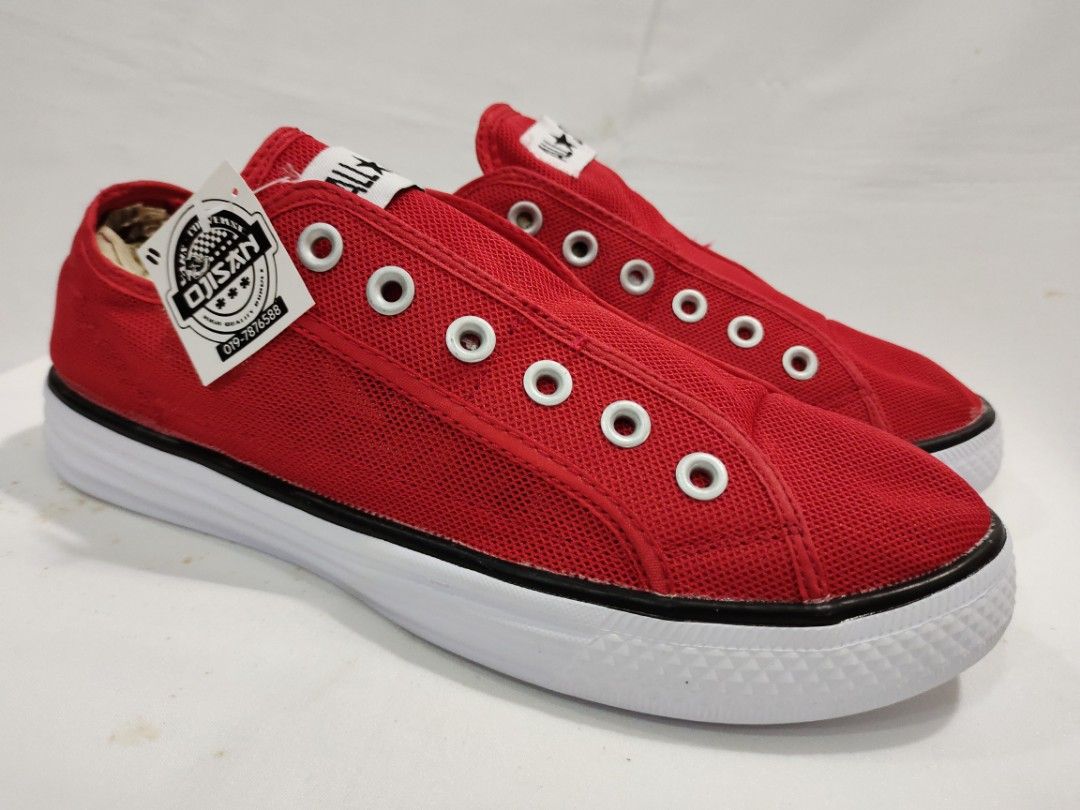 Converse Red Mesh Laceless Slip On