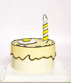 Customised Cake/ 2D comic cake/ birthday cake