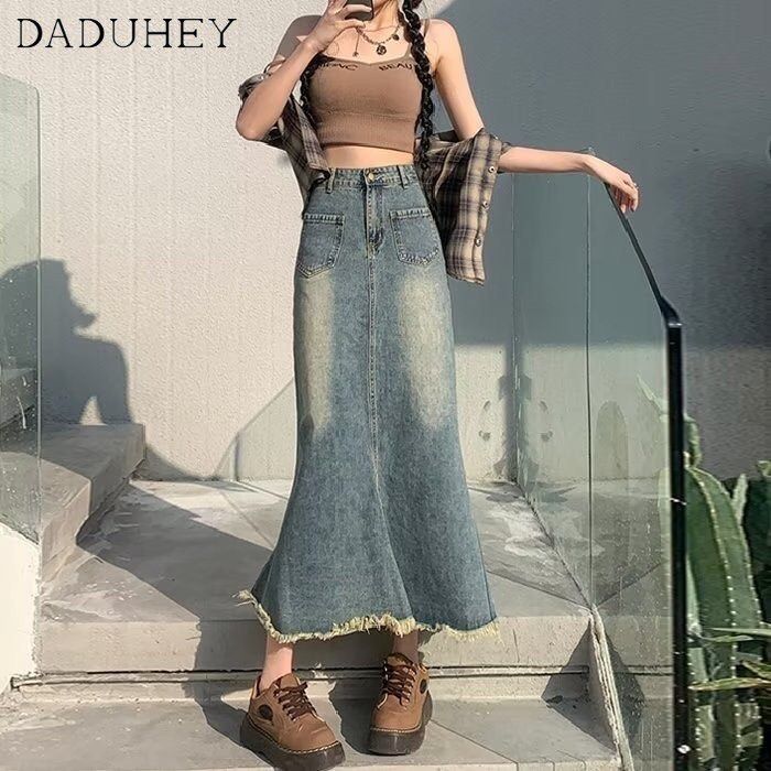 Retro top denim fashion