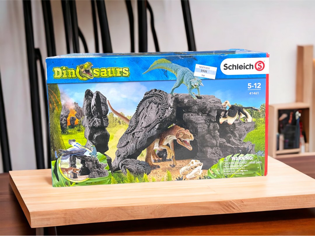  Schleich Dinosaurs, Dinosaur Gifts for Boys and Girls, Dinosaur  Playset Cave and Realistic Dinosaur Figures, 7 pieces, Ages 4+ : Schleich:  Toys & Games