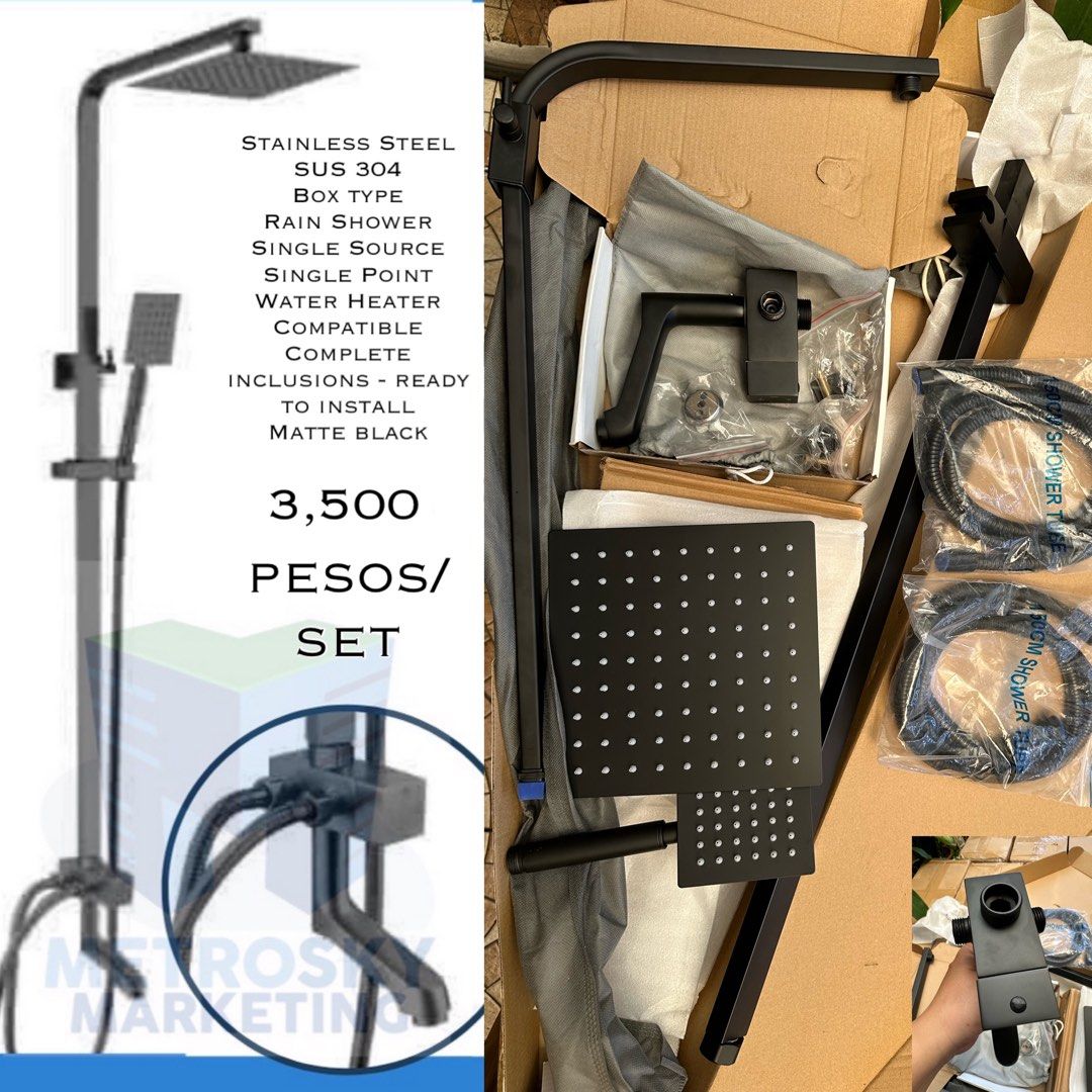 Double Source Multi Point Heater Compatible Rain Shower Mixer Hot and ...