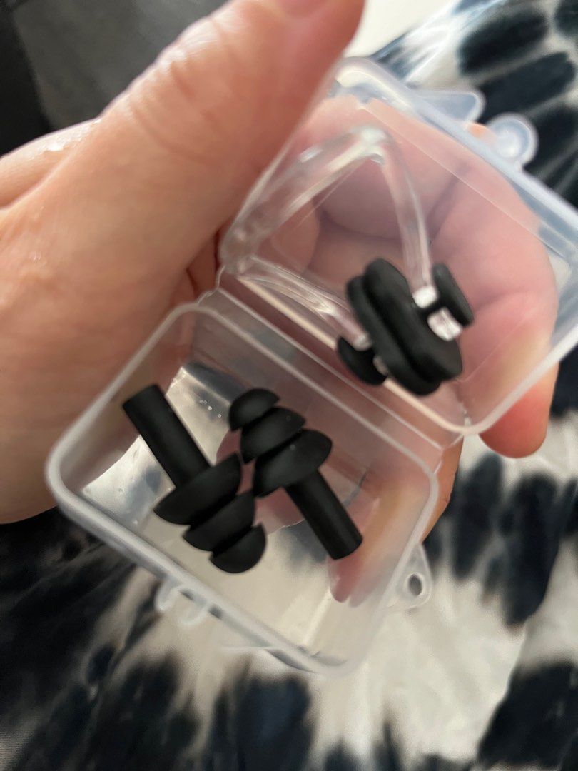 Ear & nose plugs, Women's Fashion, Swimwear, Rash guard on Carousell