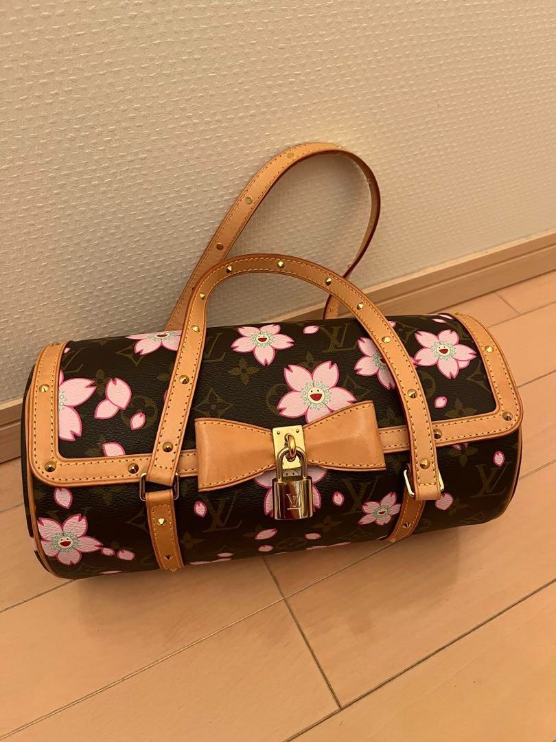 Louis-Vuitton-Monogram-Cherry-Blossom-Papillon-Hand-Bag-M92009