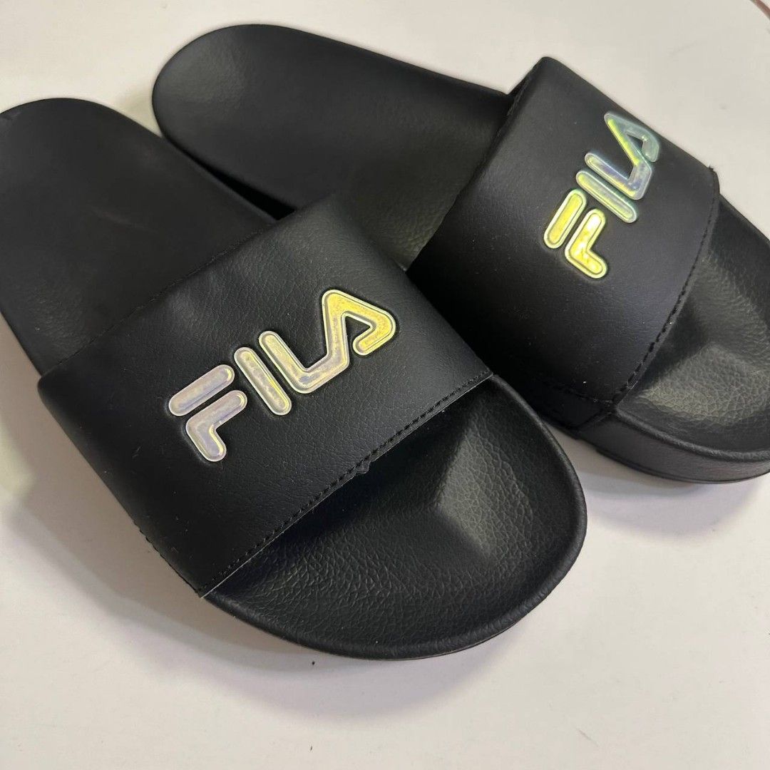 Fila slip on Women s Fashion Footwear Flipflops and Slides on Carousell