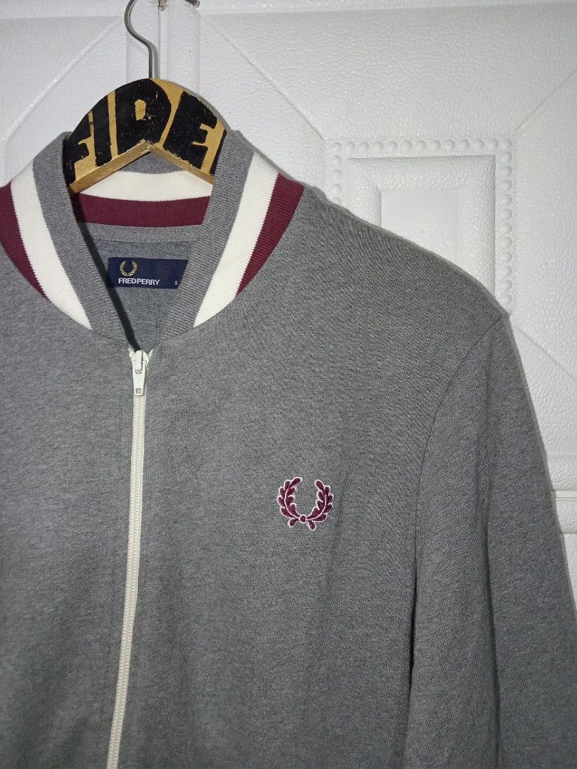 Fred perry sales marl bomber jacket