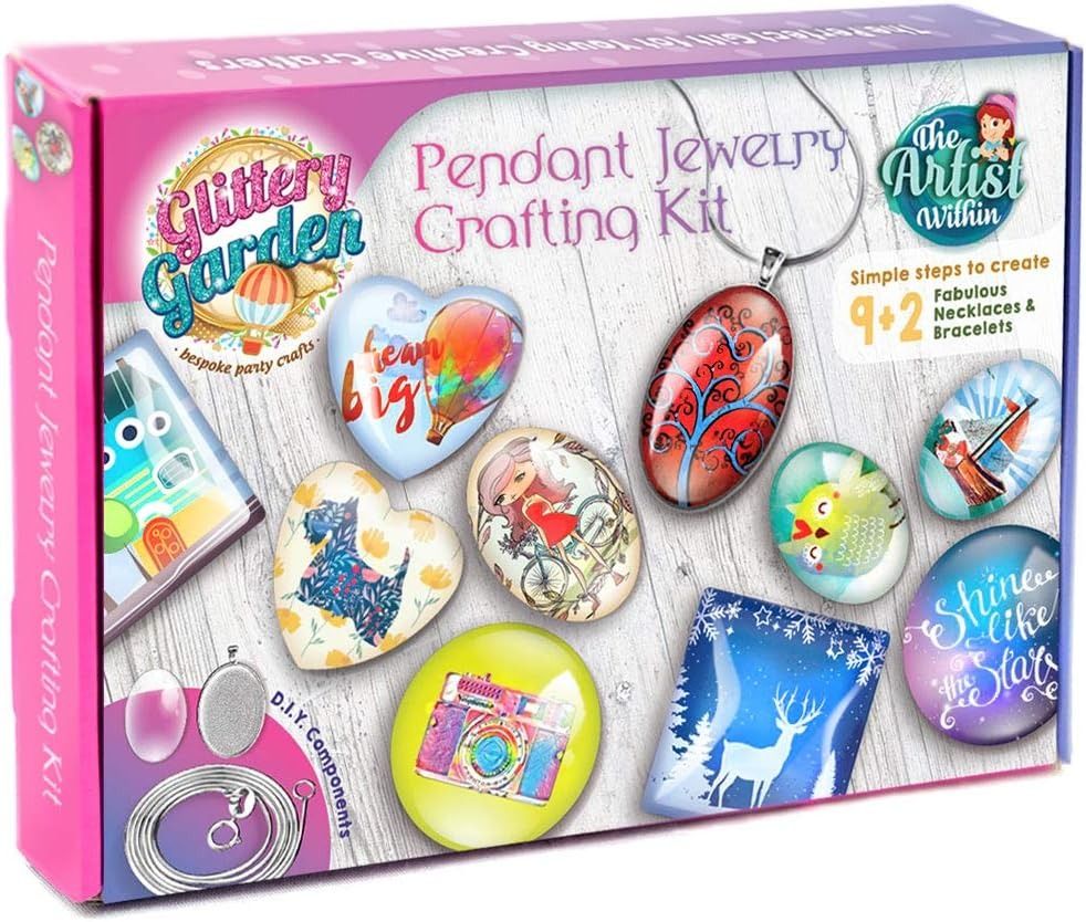 Girls Jewelry Making Kit Diy Necklace Pendant And Bracelet