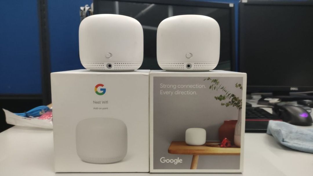 Google Nest Wifi System (Set of 3) (Category: Networking) located in Quezon City. Submitted by johnluigie.pagal (Listing ID 1266725363, Image 1). Description: For sale Google Nest Wifi System Php 12,000 (Negotiable) Set Inclusion: 1 - Router unit with Box 1 - Add-on Point (With Box) 1 - Add-on Point (No Box) Add-on Point can be purchased alone Php 3,500.00 each RFS: Upgrading Wifi System at home Cubao Area .