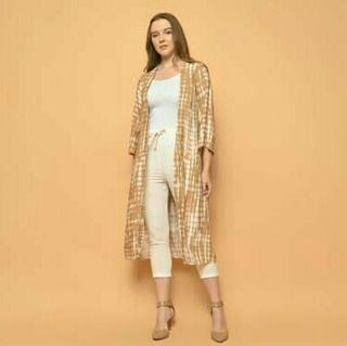 Green long outer branded