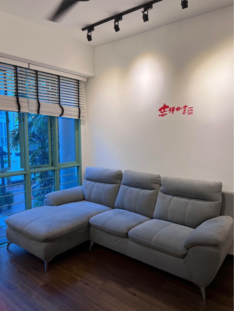 Harvey Norman L Shape Sofa, Furniture & Home Living, Furniture, Sofas