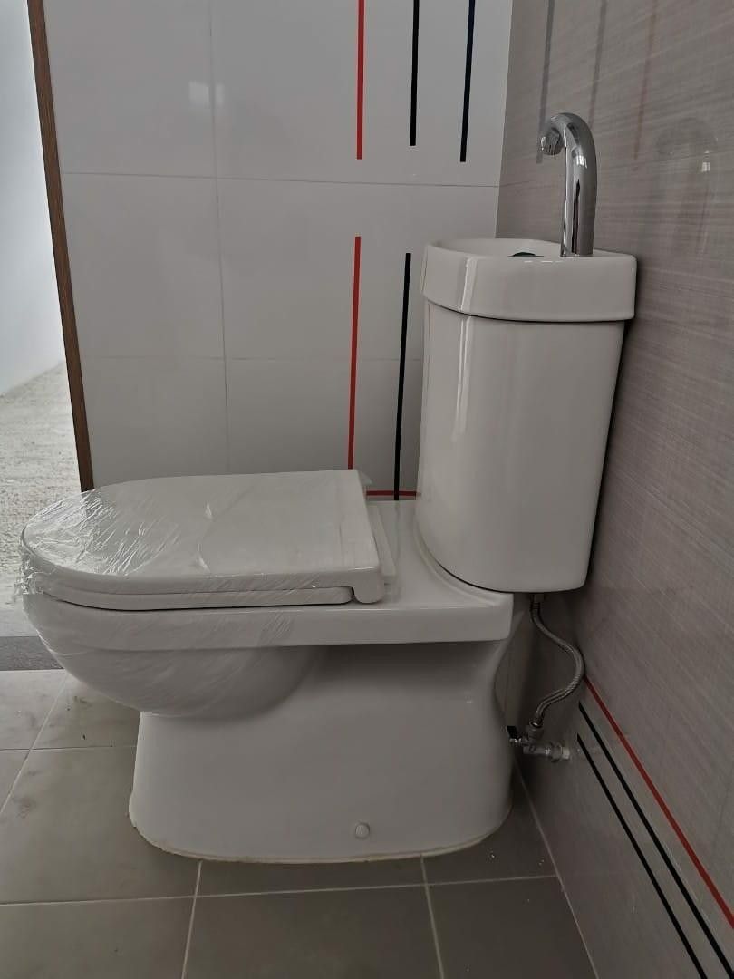 HDB BTO Toilet Bowl with tap. BRAND NEW yishun WC toilet reno