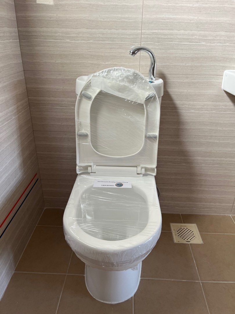 HDB BTO Toilet Bowl with tap. BRAND NEW yishun WC toilet reno