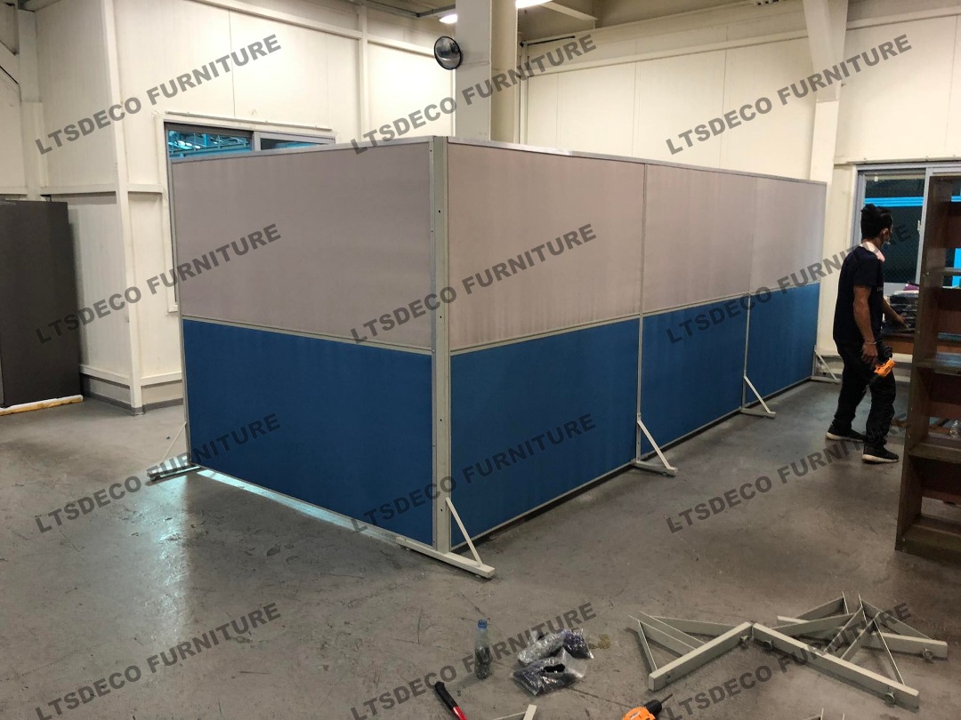 HIGH PANEL WITH STAND OFFICE PARTITION AND FURNITURE, Furniture & Home ...