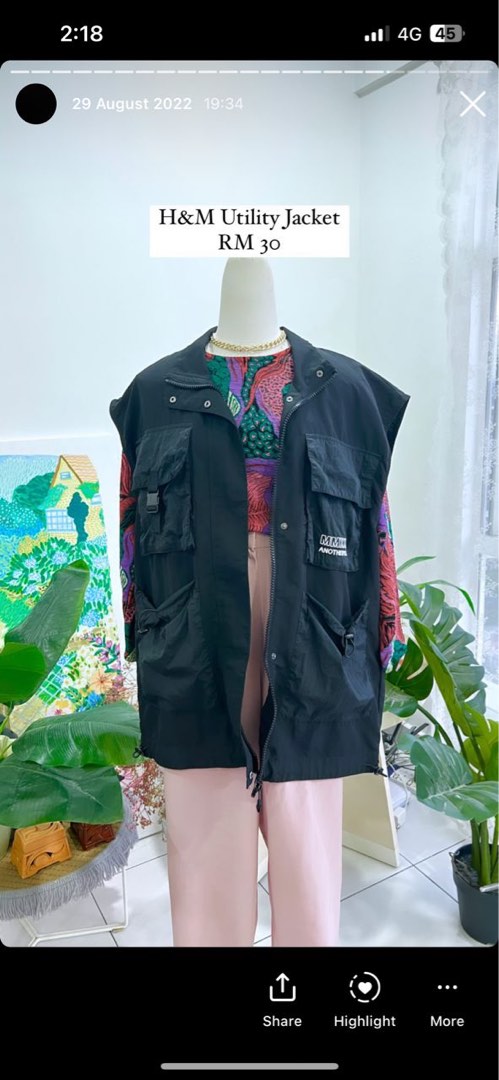 H M Utility Jacket Women s Fashion Coats Jackets and Outerwear