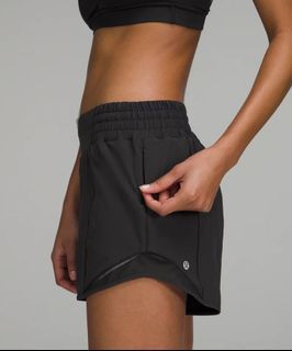 lululemon Black Hotty Hot running shorts