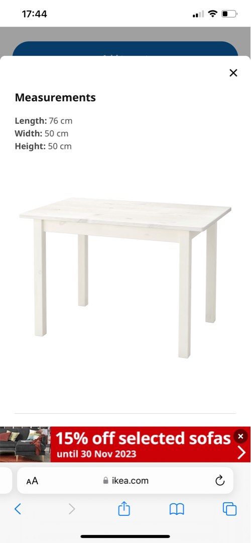 Ikea sundvik children's shop table