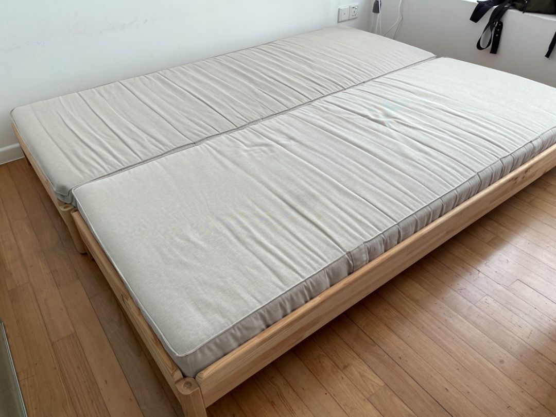 Ikea Trundl stackable bed with mattress (fantastic condition ...
