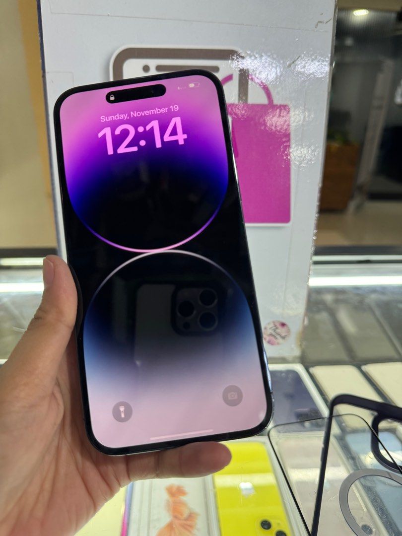 iphone 14 pro max 512gb 2ndhand (Category: iPhone 14 Series) located in Cainta. Submitted by vine_gadget_shop (Listing ID 1266634121, Image 2). Description: iphone 14 pro max 512gb 2ndhand complete package ntc variant warranty until april 2024 pick up store greenhills shopping center we accept trade in we accept credit card installment we do cod and door to door we ship nationwide for fast transaction call 09277368323 look for vine.
