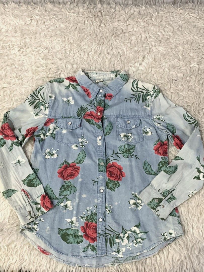 Jaket denim rose online