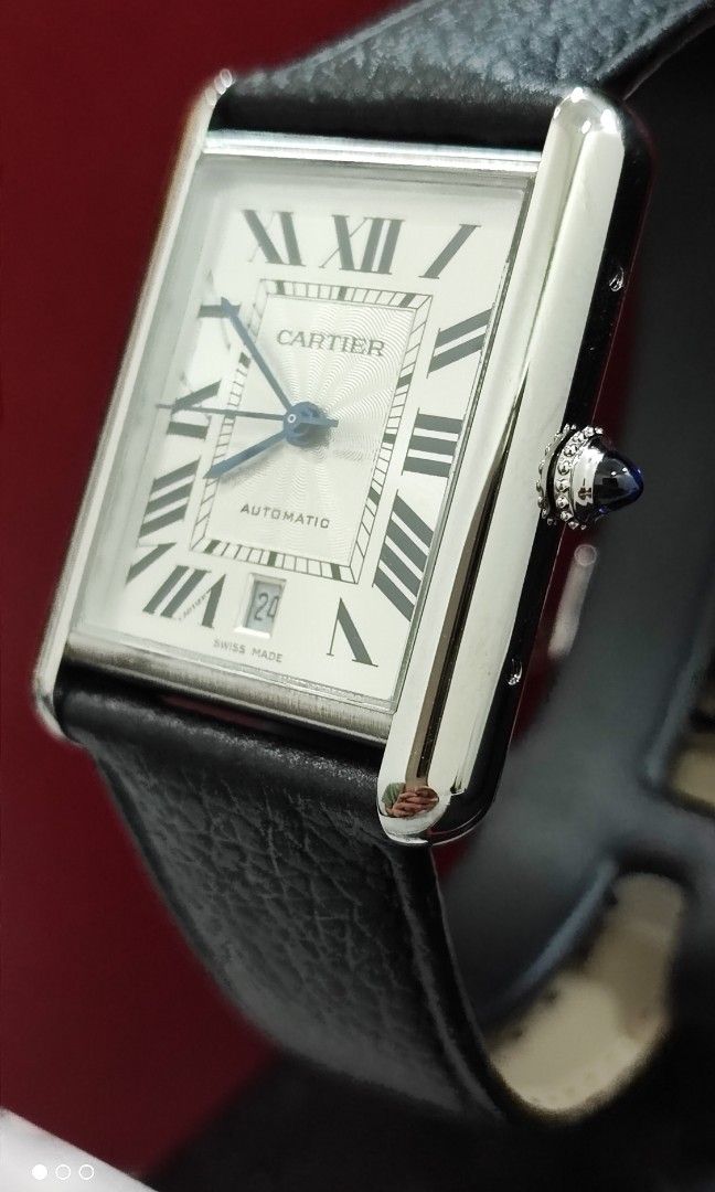 Cartier tank solo large automatic best sale