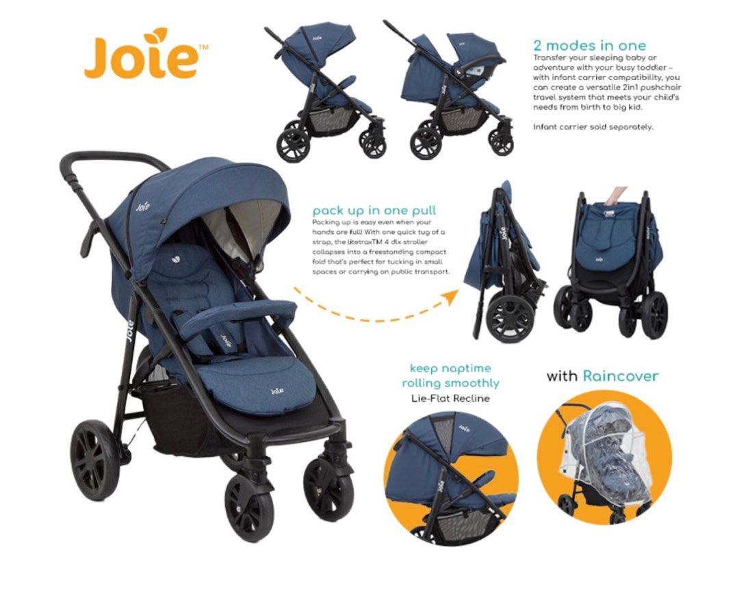 Joie litetrax 4 dlx baby stroller Babies Kids Going Out