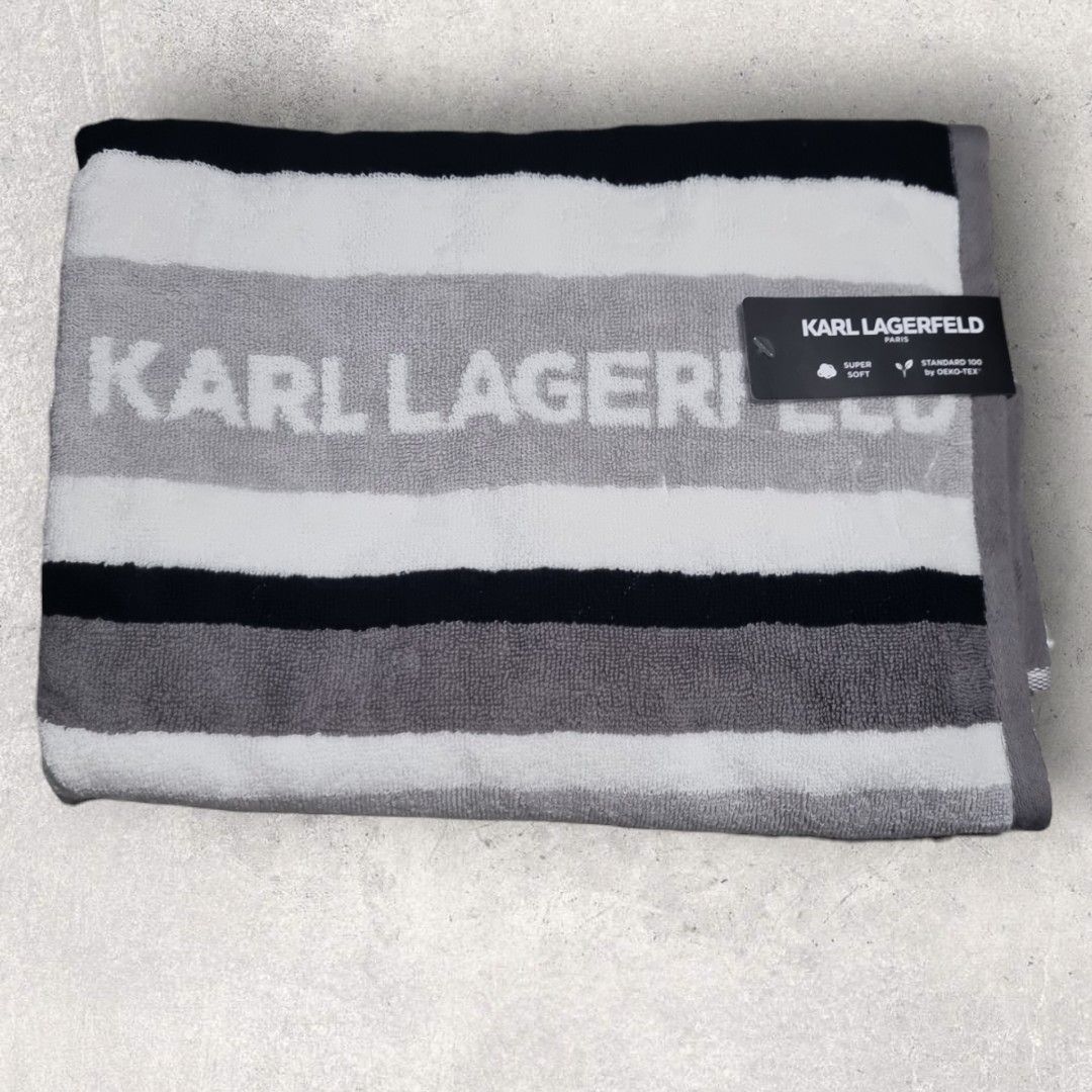 Karl Lagerfeld Bath Towel (Category: Bath) located in Quezon City. Submitted by akimcosonlineshop (Listing ID 1266745862, Image 1). Description: Orig Karl Lagerfeld Bath Towel Bought in US.