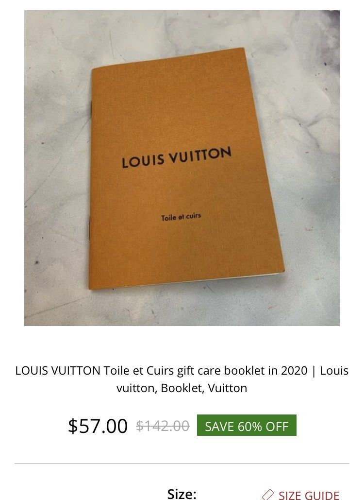 Louis vuitton toile et cuirs booklet sales