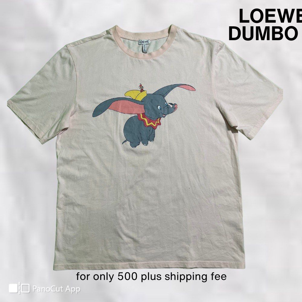 Loewe Pink Dumbo Tee Men s Fashion Tops Sets Tshirts Polo Shirts on Carousell