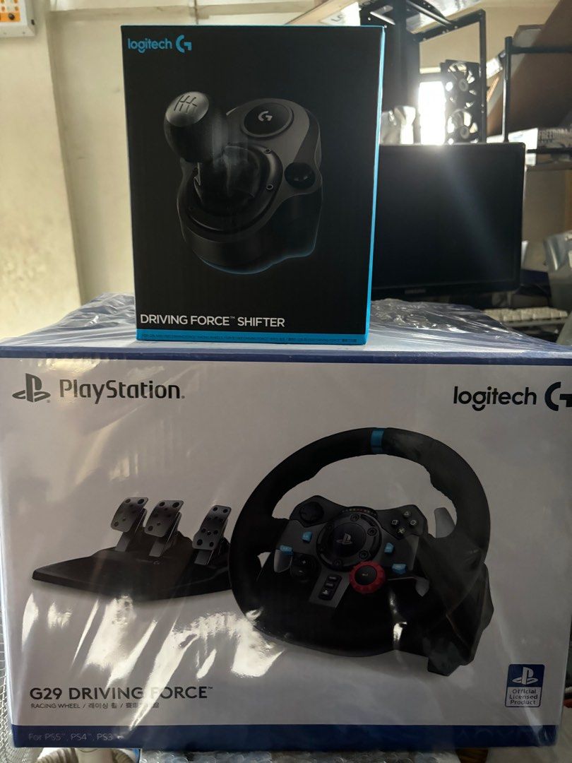 Logitech G29 Driving Force w/ Shifter (and Gran Turismo 7), Hobbies