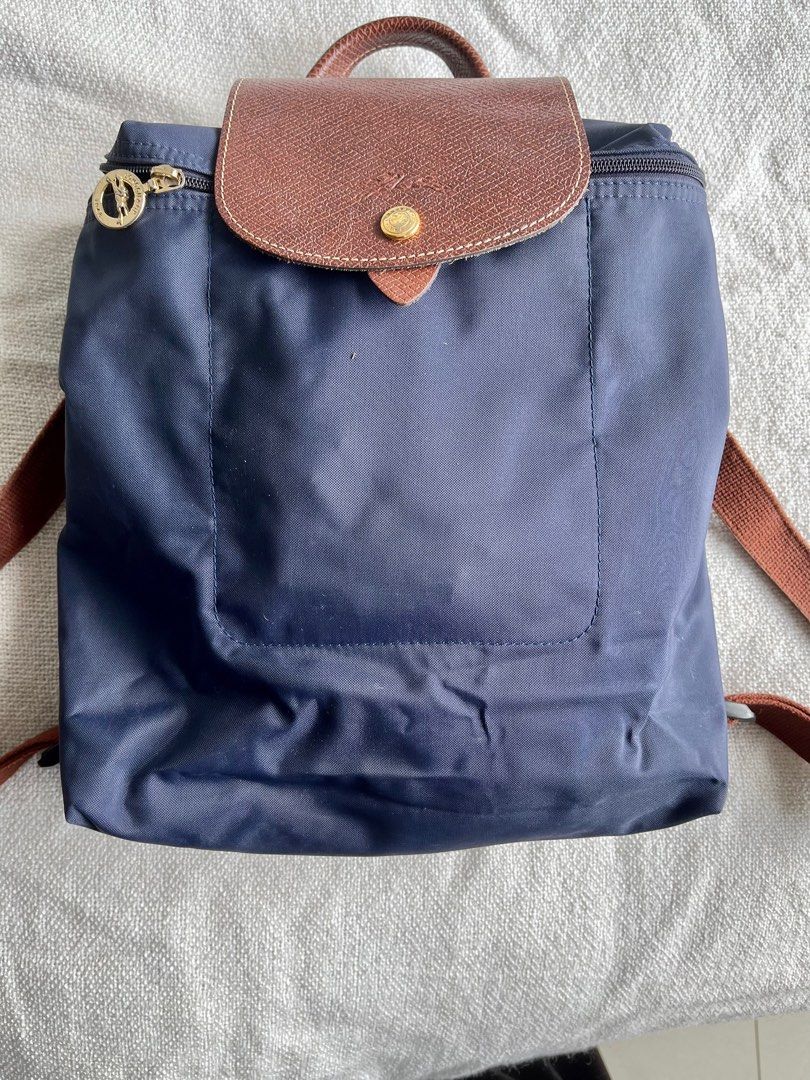 Longchamp le pliage backpack navy best sale