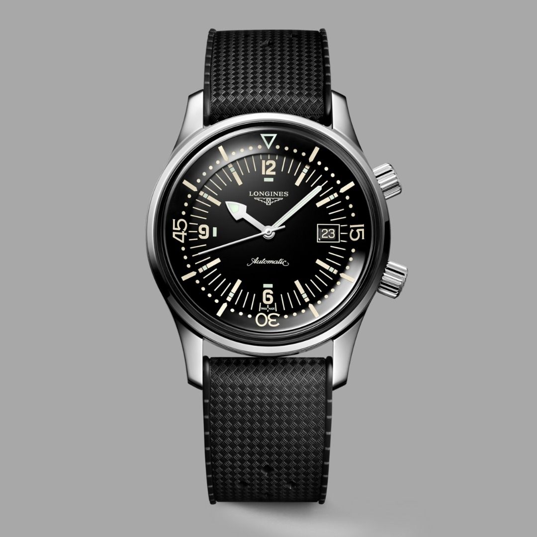 Longines legend deals diver all black