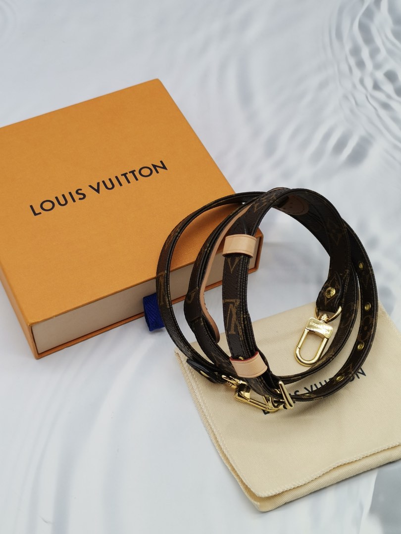 Authentic Louis Vuitton Classic Monogram Canvas 16mm Adjustable Shoulder  Strap