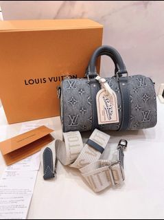 LOUIS VUITTON Leather Keepall Bandouliere 50 Handbag Shoulder Strap Only  M41416 Beige Women's | eLADY Globazone