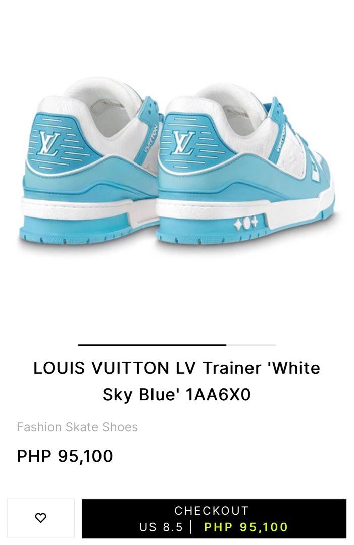 Louis Vuitton LV Trainer 'White Sky Blue' - 1AA6X0