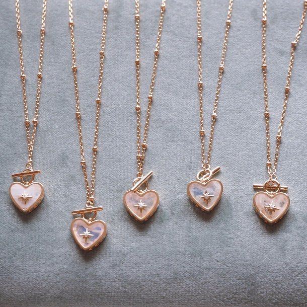 Gold toggle necklace online
