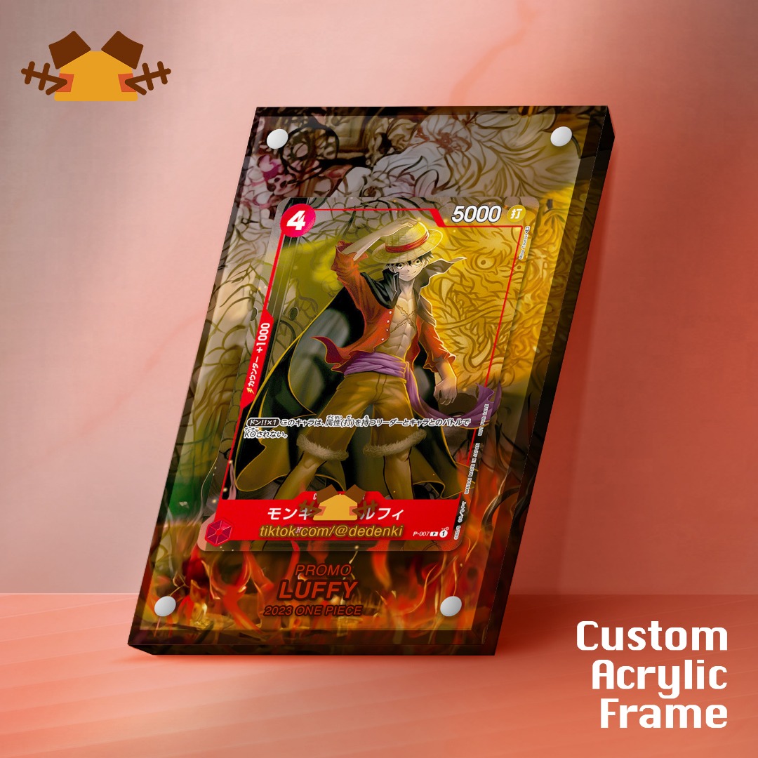Luffy Promo Custom Card Frame, Hobbies & Toys, Toys & Games on Carousell